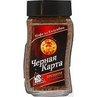 Кофе растворимый сублимированый	Черная карта	 ПРЕМИУМ 47.5 гр. стекло