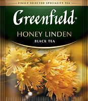 Чай в пакетиках Greenfield Honey Linden чёрный с добавками 100х1.5 г арт. 1140-10