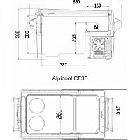 Автомобильный холодильник Alpicool CF35