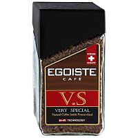 Кофе молотый в растворимом EGOISTE V.S. 100 гр стекло