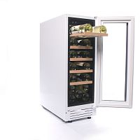 Винный шкаф CellarPrivate встраиваемый, однокамерный на 20 бутылок (CP020-1TWH) белый со скрытой руч