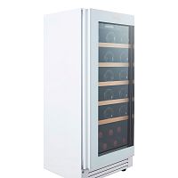 Винный шкаф CellarPrivate встраиваемый, однокамерный на 32 бутылки (CP032-1TWH) белый со скрытой руч