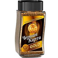 Кофе растворимый сублимированный Черная карта ГОЛД 95 гр. стекло