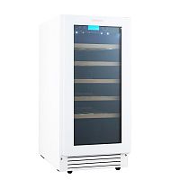 Винный шкаф CellarPrivate встраиваемый, однокамерный на 32 бутылки (CP032-1TWH) белый со скрытой руч