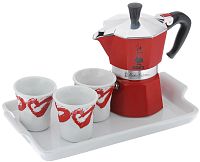 Гейзерная кофеварка Bialetti Moka Express EMOTION RED 6 порций красная СЛ