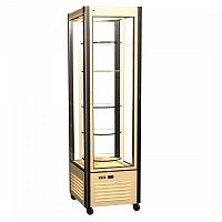 Кондитерская витрина Полюс R400Cвр Сarboma D4 VM 400-2(бежевый-коричневый)