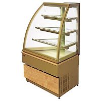 Кондитерская витрина UNIS Georgia III corner 45° (inox)