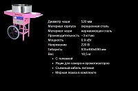 Аппарат для производства сахарной ваты с тележкой  Airhot CF-3